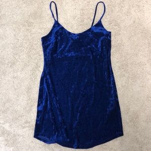 Royal Blue Velvet Dress ( Forever 21)